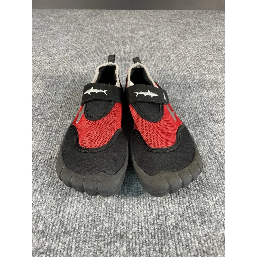 Newtz Kids Swim Shoes Size 2/3 Water Shoes Black And Red